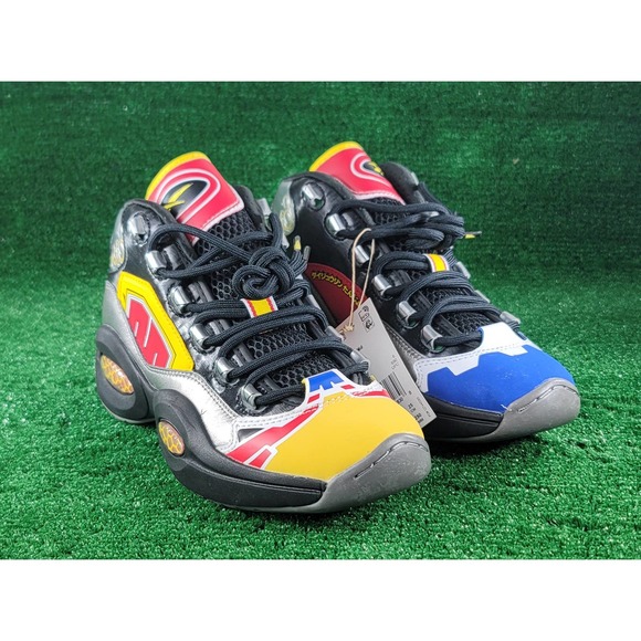 Reebok Power Rangers Question Mid Megazord GY0590 Basketball Sneakers sz 7 - Picture 2 of 10